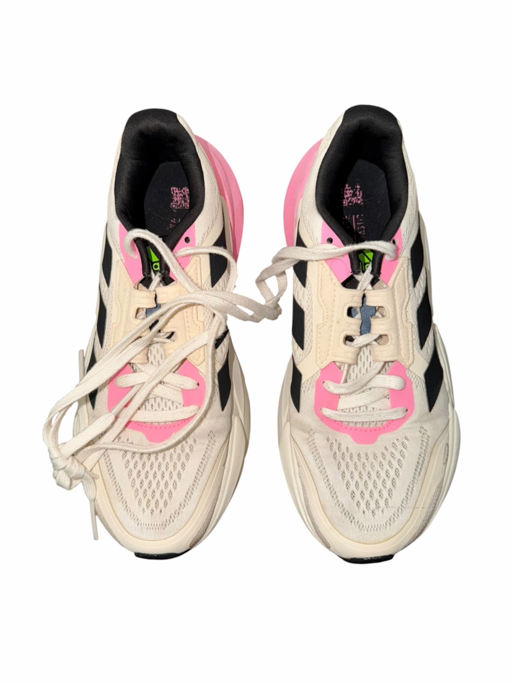 Adidas Adistar Women’s Running Shoes White Black Pink Size 8